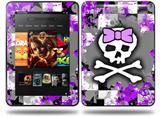 Purple Princess Skull Decal Style Skin fits Amazon Kindle Fire HD 8.9 inch