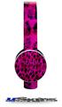 Pink Distressed Leopard Decal Style Skin (fits Sol Republic Tracks Headphones - HEADPHONES NOT INCLUDED) 