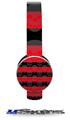 Skull Stripes Red Decal Style Skin (fits Sol Republic Tracks Headphones - HEADPHONES NOT INCLUDED) 