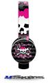 Pink Bow Skull Decal Style Skin (fits Sol Republic Tracks Headphones - HEADPHONES NOT INCLUDED) 