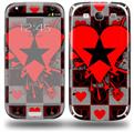 Emo Star Heart - Decal Style Skin (fits Samsung Galaxy S III S3)