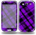 Purple Plaid - Decal Style Skin (fits Samsung Galaxy S III S3)