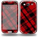 Red Plaid - Decal Style Skin (fits Samsung Galaxy S III S3)