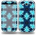 Abstract Floral Blue - Decal Style Skin (fits Samsung Galaxy S III S3)