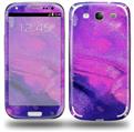 Painting Purple Splash - Decal Style Skin (fits Samsung Galaxy S III S3)
