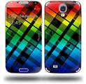Rainbow Plaid - Decal Style Skin (fits Samsung Galaxy S IV S4)