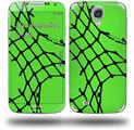 Ripped Fishnets Green - Decal Style Skin (fits Samsung Galaxy S IV S4)
