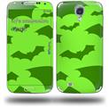 Deathrock Bats Green - Decal Style Skin (fits Samsung Galaxy S IV S4)