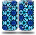 Daisies Blue - Decal Style Skin (fits Samsung Galaxy S IV S4)