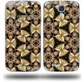 Leave Pattern 1 Brown - Decal Style Skin (fits Samsung Galaxy S IV S4)