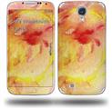Painting Yellow Splash - Decal Style Skin (fits Samsung Galaxy S IV S4)