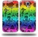 Cute Rainbow Monsters - Decal Style Skin (fits Samsung Galaxy S IV S4)