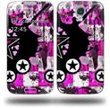 Pink Star Splatter - Decal Style Skin (fits Samsung Galaxy S IV S4)