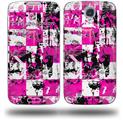 Pink Graffiti - Decal Style Skin (fits Samsung Galaxy S IV S4)