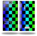 Rainbow Checkerboard - Decal Style Skin (fits Nokia Lumia 928)