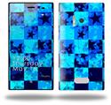 Blue Star Checkers - Decal Style Skin (fits Nokia Lumia 928)