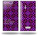 Pink Floral - Decal Style Skin (fits Nokia Lumia 928)