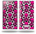 Pink Skulls and Stars - Decal Style Skin (fits Nokia Lumia 928)