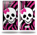 Pink Zebra Skull - Decal Style Skin (fits Nokia Lumia 928)