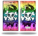 Cartoon Skull Rainbow - Decal Style Skin (fits Nokia Lumia 928)