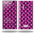 Skull and Crossbones Checkerboard - Decal Style Skin (fits Nokia Lumia 928)
