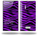 Purple Zebra - Decal Style Skin (fits Nokia Lumia 928)