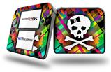 Rainbow Plaid Skull - Decal Style Vinyl Skin fits Nintendo 2DS - 2DS NOT INCLUDED