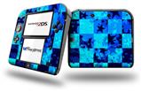 Blue Star Checkers - Decal Style Vinyl Skin fits Nintendo 2DS - 2DS NOT INCLUDED