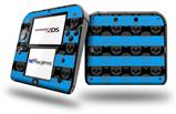 Skull Stripes Blue - Decal Style Vinyl Skin fits Nintendo 2DS - 2DS NOT INCLUDED