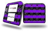 Skull Stripes Purple - Decal Style Vinyl Skin fits Nintendo 2DS - 2DS NOT INCLUDED