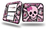 Pink Skull - Decal Style Vinyl Skin fits Nintendo 2DS - 2DS NOT INCLUDED