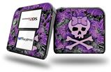 Purple Girly Skull - Decal Style Vinyl Skin fits Nintendo 2DS - 2DS NOT INCLUDED
