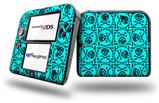 Skull Patch Pattern Blue - Decal Style Vinyl Skin fits Nintendo 2DS - 2DS NOT INCLUDED