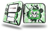 Cartoon Skull Green - Decal Style Vinyl Skin fits Nintendo 2DS - 2DS NOT INCLUDED