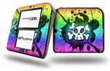 Cartoon Skull Rainbow - Decal Style Vinyl Skin fits Nintendo 2DS - 2DS NOT INCLUDED