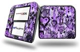 Scene Kid Sketches Purple - Decal Style Vinyl Skin fits Nintendo 2DS - 2DS NOT INCLUDED