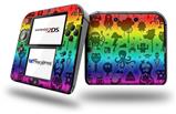 Cute Rainbow Monsters - Decal Style Vinyl Skin fits Nintendo 2DS - 2DS NOT INCLUDED