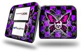 Butterfly Skull - Decal Style Vinyl Skin fits Nintendo 2DS - 2DS NOT INCLUDED