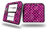 Pink Checkerboard Sketches - Decal Style Vinyl Skin fits Nintendo 2DS - 2DS NOT INCLUDED