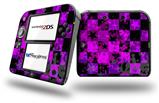 Purple Star Checkerboard - Decal Style Vinyl Skin fits Nintendo 2DS - 2DS NOT INCLUDED