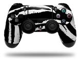 WraptorSkinz Skin compatible with Sony PS4 Dualshock Controller PlayStation 4 Original Slim and Pro Zebra (CONTROLLER NOT INCLUDED)