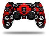 WraptorSkinz Skin compatible with Sony PS4 Dualshock Controller PlayStation 4 Original Slim and Pro Goth Punk Skulls (CONTROLLER NOT INCLUDED)