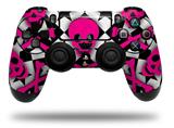 WraptorSkinz Skin compatible with Sony PS4 Dualshock Controller PlayStation 4 Original Slim and Pro Pink Skulls and Stars (CONTROLLER NOT INCLUDED)