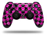 WraptorSkinz Skin compatible with Sony PS4 Dualshock Controller PlayStation 4 Original Slim and Pro Skull and Crossbones Checkerboard (CONTROLLER NOT INCLUDED)