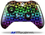 Decal Skin Wrap fits Microsoft XBOX One Wireless Controller Love Heart Checkers Rainbow