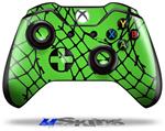 Decal Skin Wrap fits Microsoft XBOX One Wireless Controller Ripped Fishnets Green