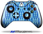 Decal Skin Wrap fits Microsoft XBOX One Wireless Controller Skull And Crossbones Pattern Blue