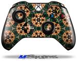 Decal Skin Wrap fits Microsoft XBOX One Wireless Controller Floral Pattern Orange