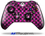 Decal Skin Wrap fits Microsoft XBOX One Wireless Controller Skull and Crossbones Checkerboard