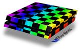 Vinyl Decal Skin Wrap compatible with Sony PlayStation 4 Original Console Rainbow Checkerboard (PS4 NOT INCLUDED)